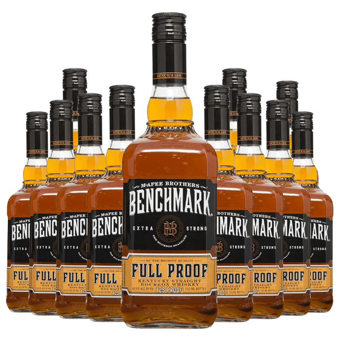 Benchmark Full Proof Kentucky Straight Bourbon Whiskey 12 Bottle Case