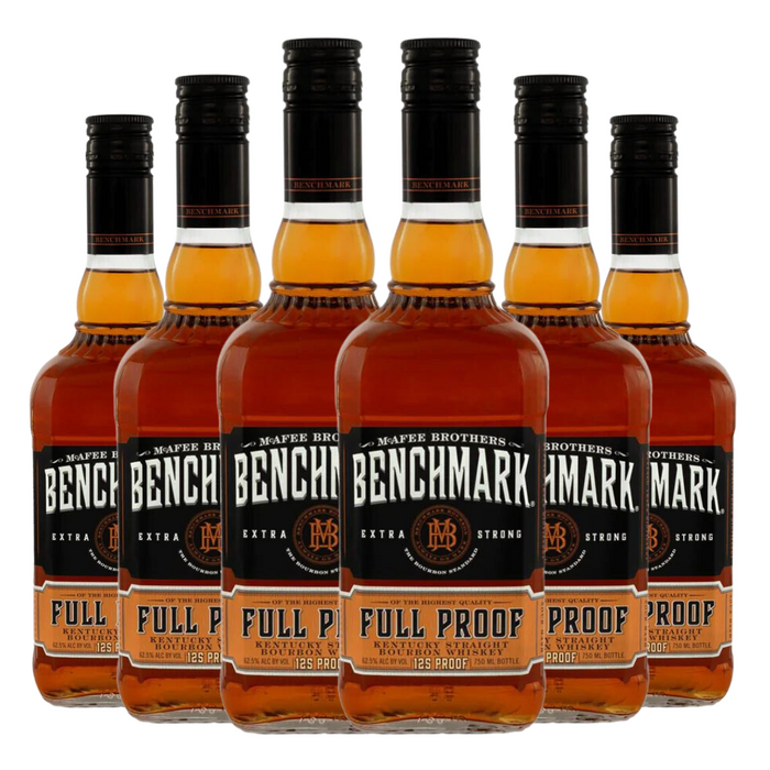 Benchmark Full Proof Kentucky Straight Bourbon Whiskey 750ml 6 Bottle Case