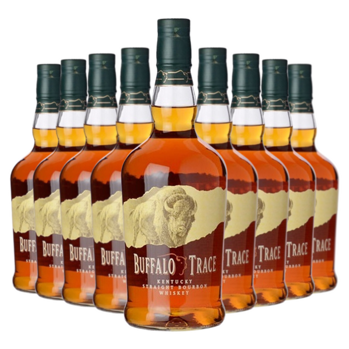 Buffalo Trace Bourbon Whiskey 1L 9 Bottle Case - Whiskey -Dons