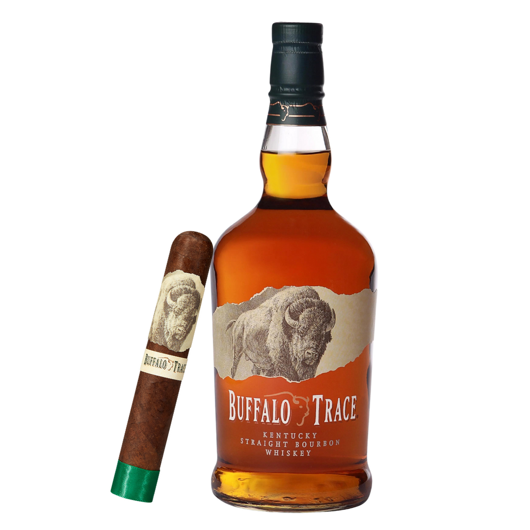 Buffalo Trace Cigar & Bourbon 750ml Combo - Whiskey - Dons Liquors ...