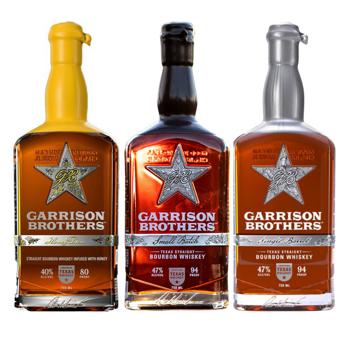 Garrison Honey - Small Batch - Single Barrel Bourbon 750ml 3 Bottle Combo