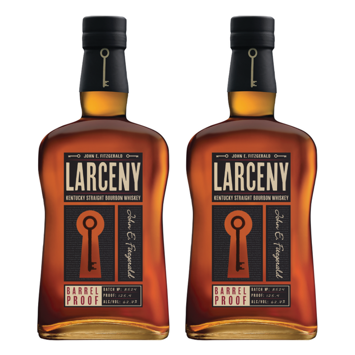 Larceny Barrel Proof Bourbon Batch B524 750ml 2 Bottle Combo