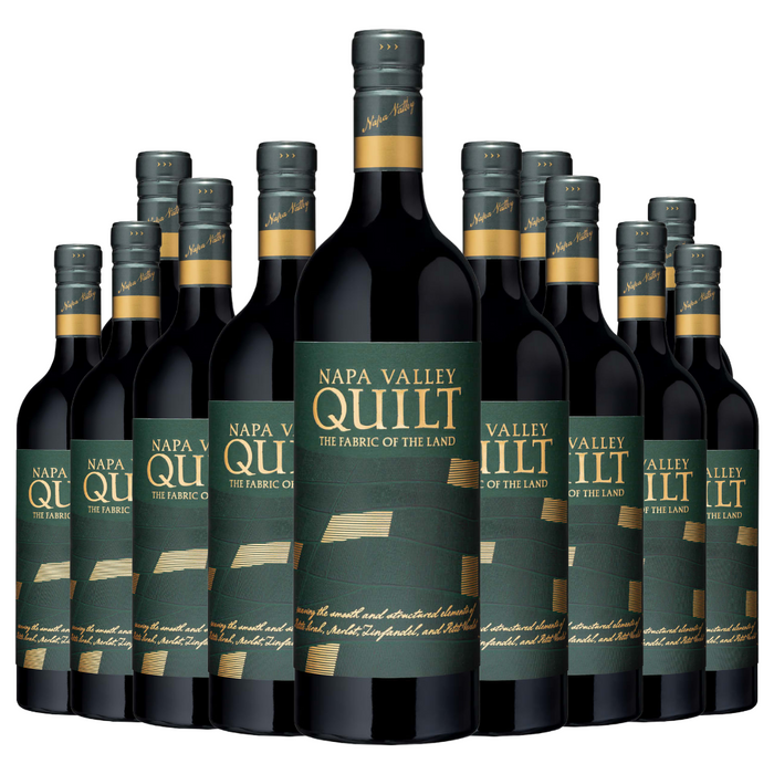 Quilt Fabric of the Land Napa Valley Red Wine 750ml 12 Bottle Case