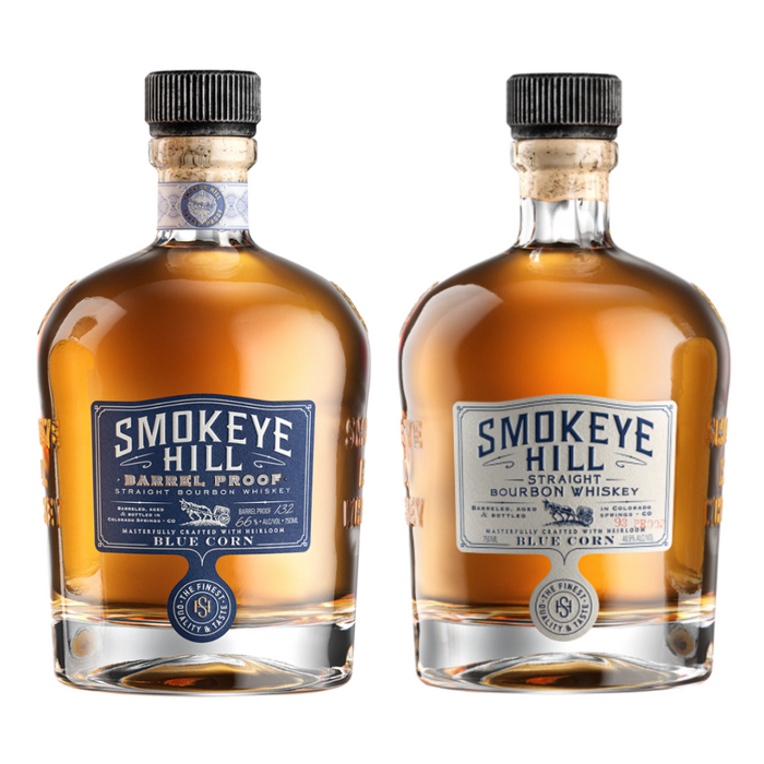 Smokeye Hill Barrel Proof + Straight Bourbon Whiskey 2 Bottle Combo