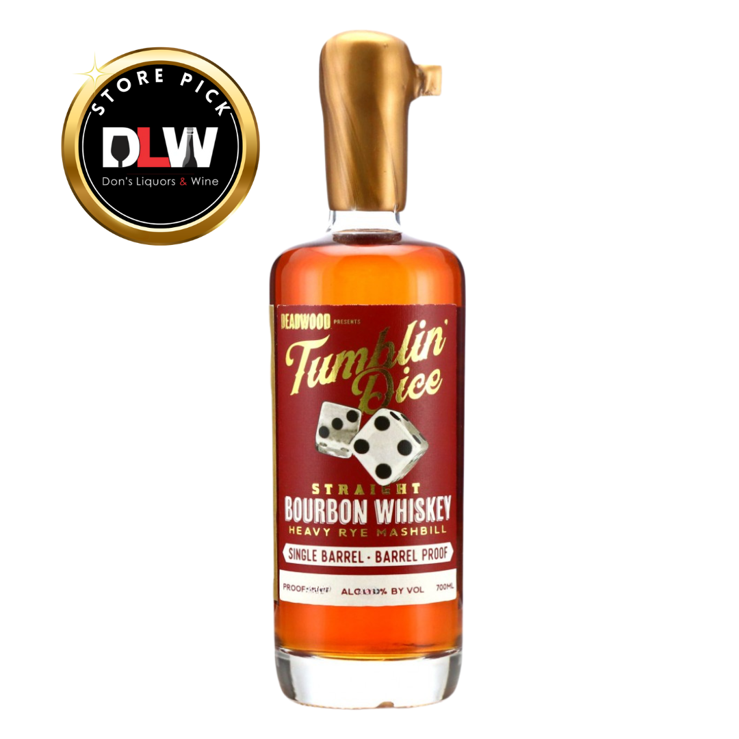 Tumblin Dice Straight DLW Single Barrel Bourbon Whiskey 700ml - Whiskey ...