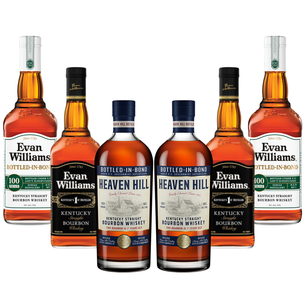 Heaven Evan 6 Bottle Combo - Heaven Hill - Evan Williams - Bottled